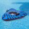 Pool Central 3.2ft. Inflatable Triangle Black & Blue Ride-On Pool Float & Snow Tube